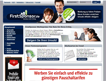Tablet Screenshot of firstsponsor.de